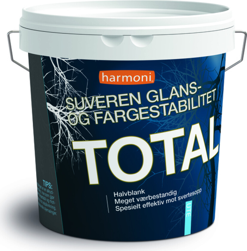 Olje-/akrylmaling total hvit-base 2,7l