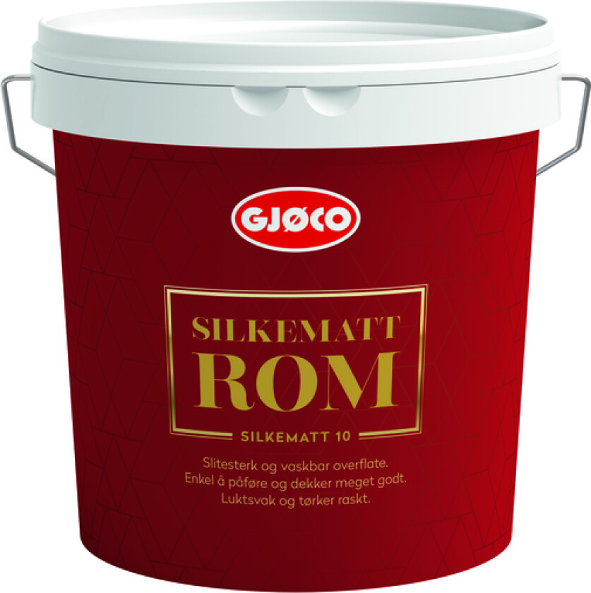 Silkematt rom hvit 2.7l