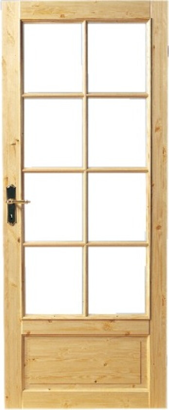 Dørblad skjold 90x200 furu ubehandlet uten karm