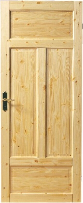 Dørblad skjold 80x200 furu ubehandlet uten karm