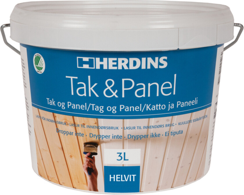 Tak og panelhvitt helhvit 3 l