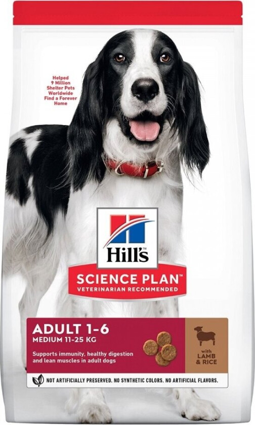 Hill's Science Plan Dog Adult Medium Lamb & Rice (14 kg)