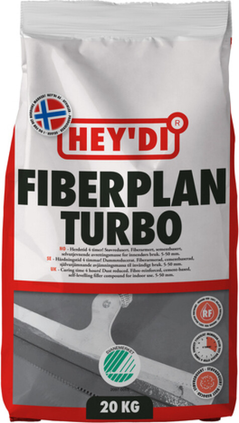 Bilde av Avrettingsmasse fiberplan turbo 20kg