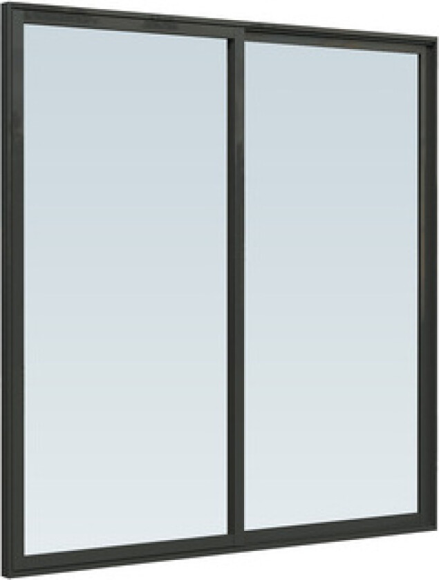 Bilde av Skyvedør alu isoglass 180x200 v 2 dørblad. venstre utførelse