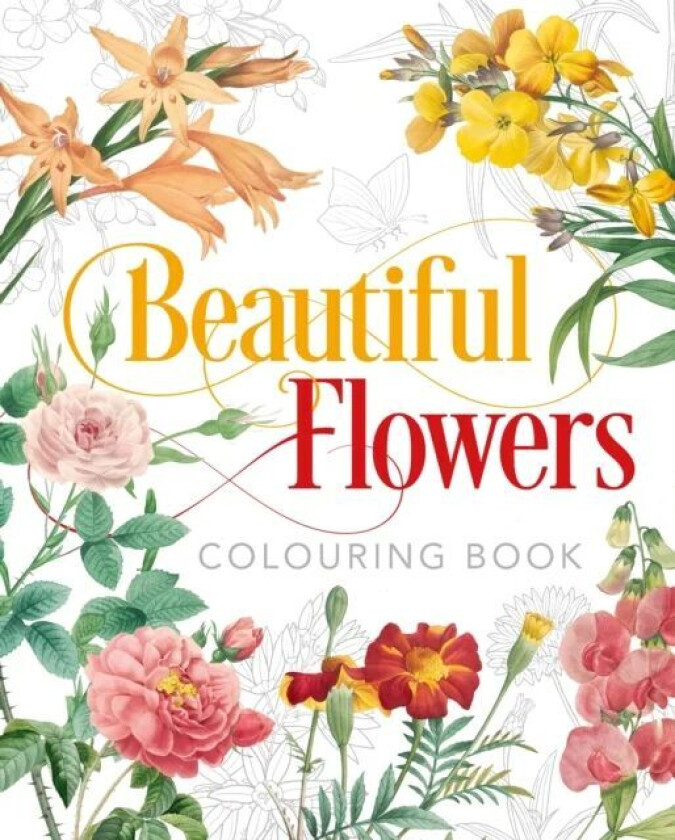 Beautiful Flowers Colouring Book av Peter Gray