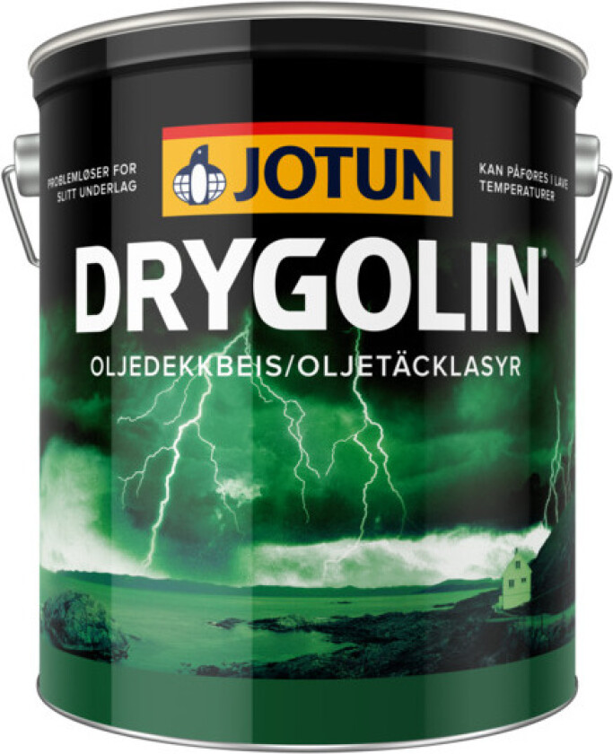 Drygolin Oljedekkbeis 001 hvit 4.5l