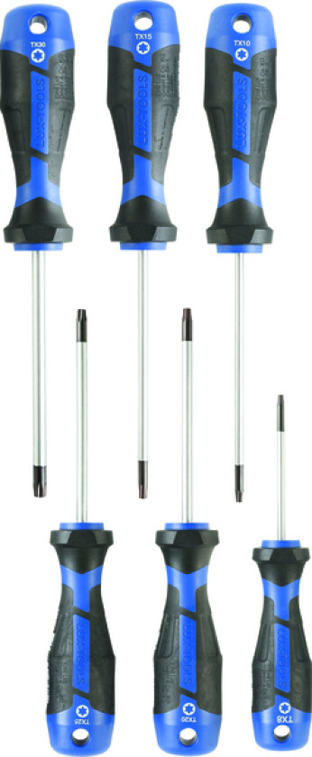 Skrutrekkersett tx 6 deler