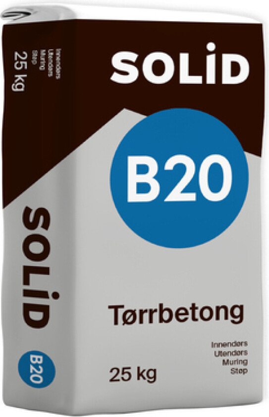 Bilde av Støp B20 tørrmørtel 25kg