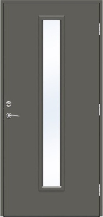 Dørsett eco amazon 10x21h mørk grå ncss 7000-n klart glass