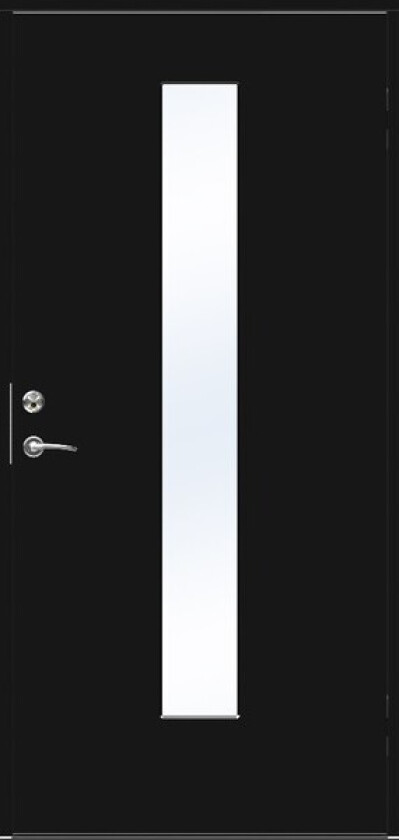 Dørsett eco tower 10x21v sort ncss 9000-n klart glass