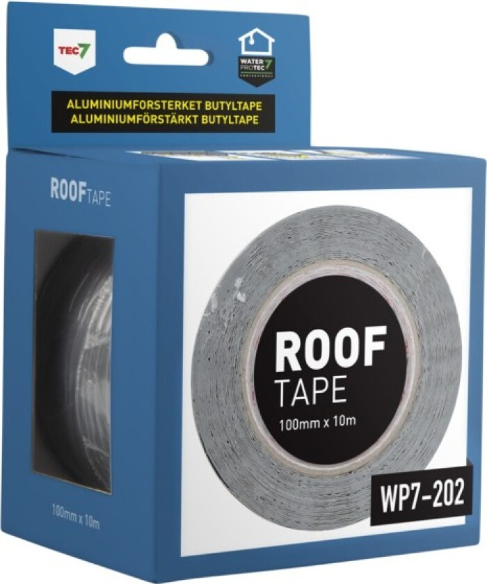 Roof tape 100 mm x 10 m aluminiumforsterket butyltape