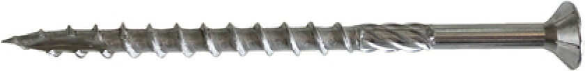 Treskrue xlnt a4 senk fiberkutt t30 syrefast ø: 6mm l: 70mm ant: 100stk