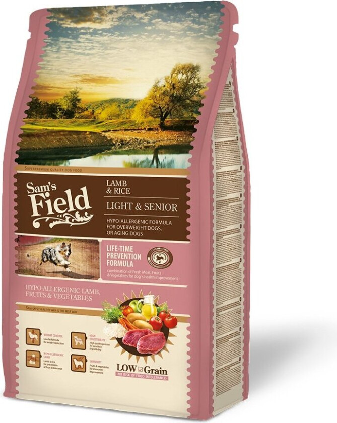 Sam's Field Light & Senior Lamb & Rice (2,5 kg)