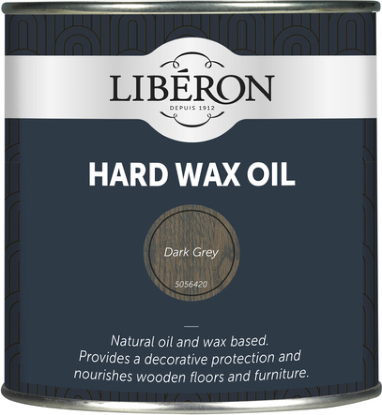 Olje hardvoks mørk grå 750ml