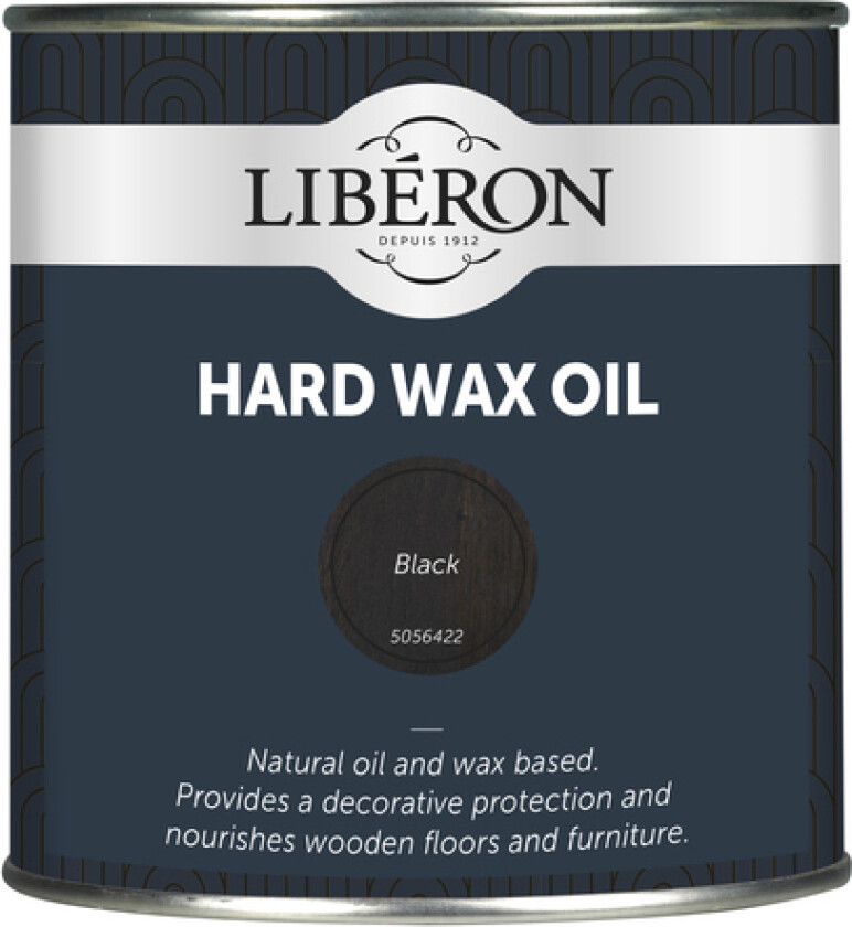 Olje hardvoks svart 750ml