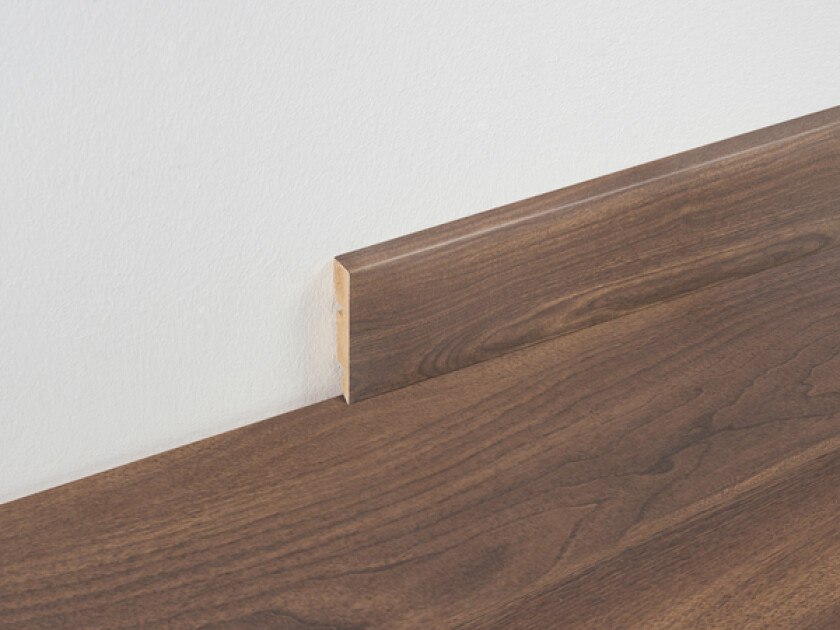 Sokkellist foliert mdf 14x60x2400 mm walnut