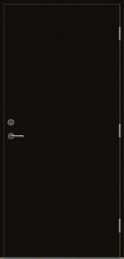 Ytterdør tun 100 glatt uten spor 99/209 venstre ncs s8500-n dempet sort