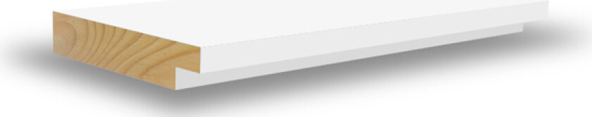 Bilde av Utforing dørsett furu 18x145 hvitmalt s0502-y bomull sett 1/1100mm 2/2200mm