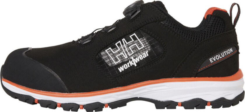 Vernesko chelsea evolution boa fit sort/oransje størrelse: 35