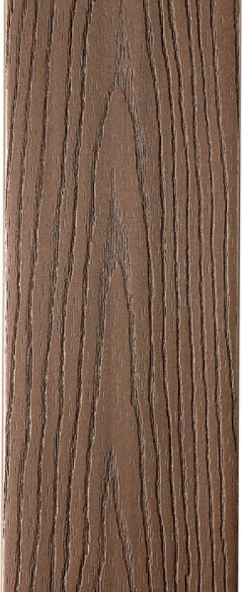 Terrassebord fiberon good life resirkulert kompositt 24x137x4880 mm bungalow u/sidespor brun