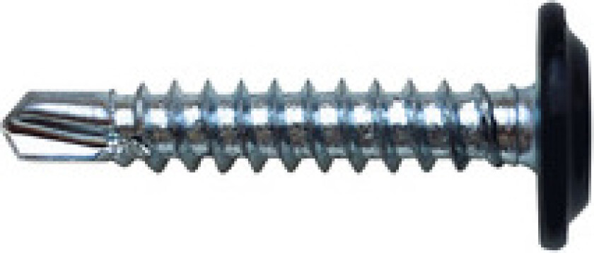 Monteringsskrue borsp hvit 4,2x13 a250 borspiss ph2 selvgjengende ral9010