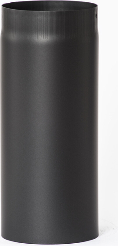 Røkrør ø125x310 sort lakk 2,0mm varmebestandig sort lakk
