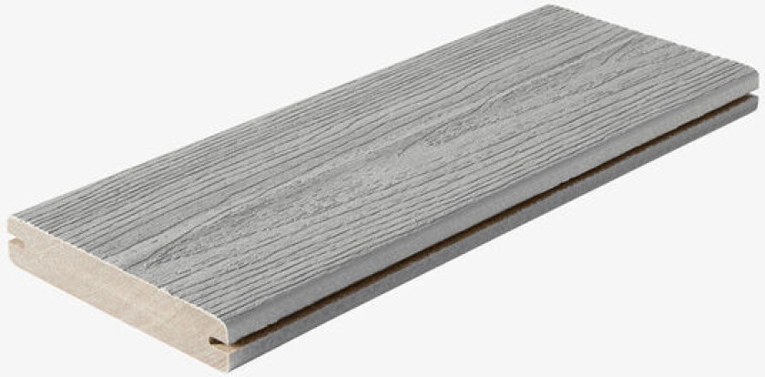 Terrassebord fiberon sanctuary resirkulert kompositt 24x137x4880 mm chai m/sidespor grå