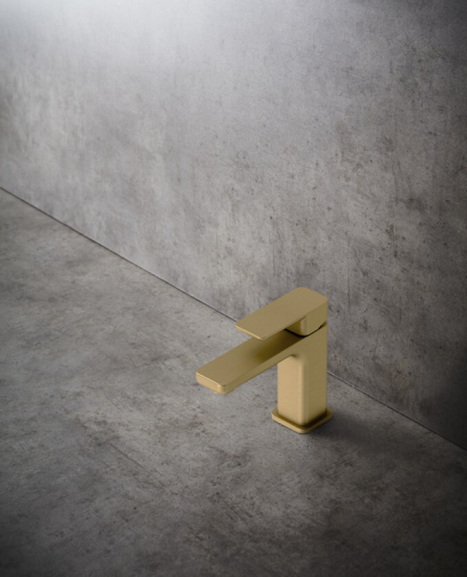 Blandebatteri smooth lav børstet messing