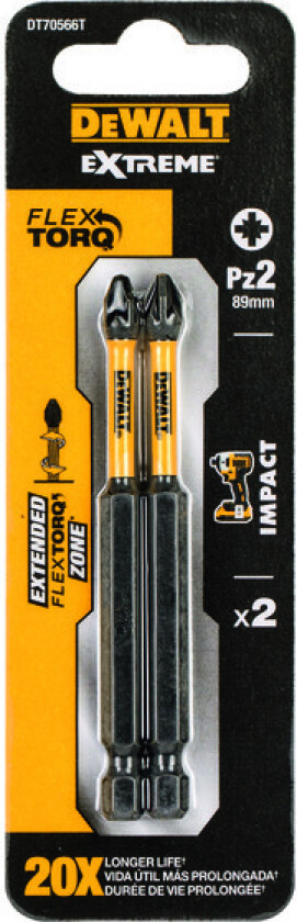 Bits torsion a2 85mm pz2 dt70567t extreme flextorq