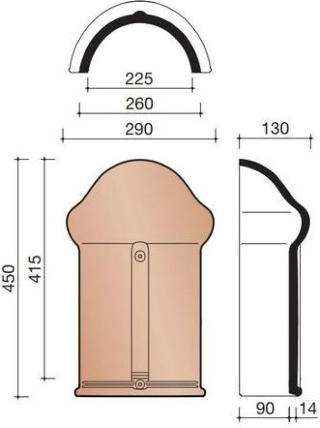 Valmkappe vario sort gl 738 vhv