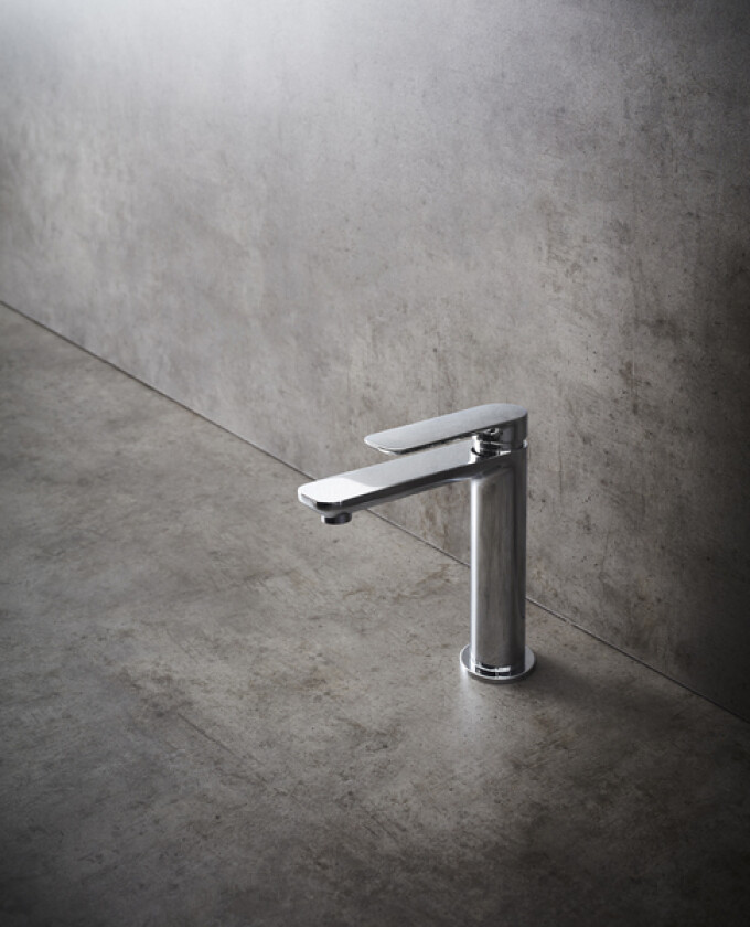 Servantbatteri slim krom