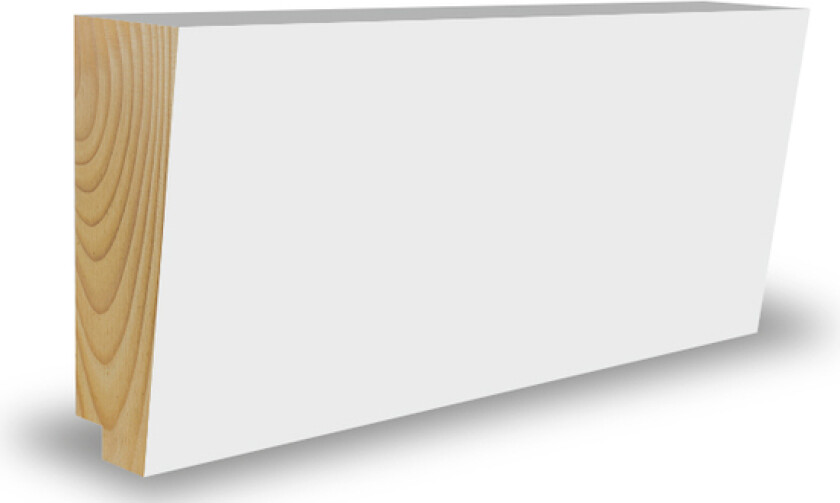 Taklist malt furu 21x45x4400  mm klassisk hvit
