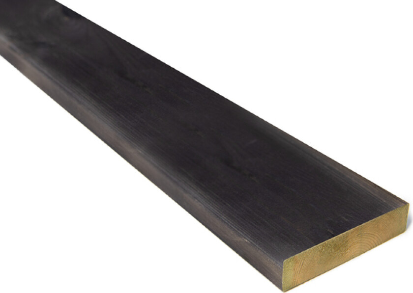 Bilde av Terrassebord rå cu-impregnert furu 28x120 kl.1 beiset gråbrun