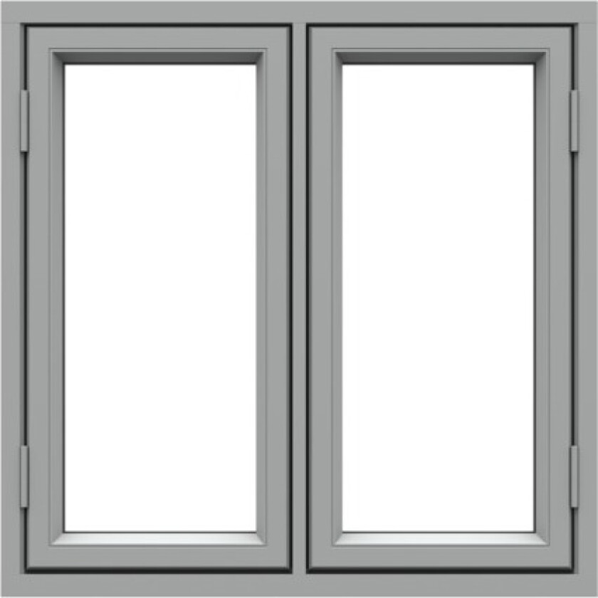 Bilde av Vindu sh2 120 alu 0,8 12x10 sidehengslet med et-greps vrider