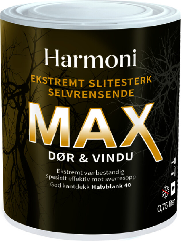 Dør og vindu max base hvit 0,68l