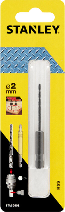 Metallbor hss-r 2mm hex sta50008