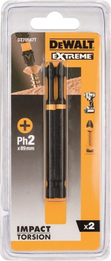 Bits torsion a2 ph2 85mm dt70567t for slagtrekker