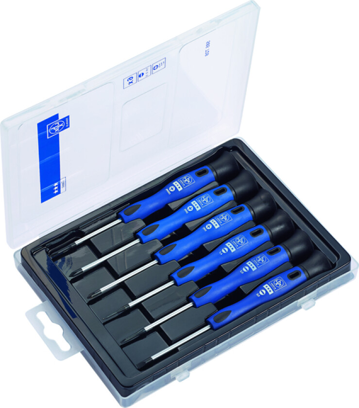 Skrutrekkersett presisjon 6 deler classic