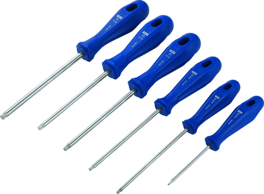 Skrutrekkersett 6 stk torx classic