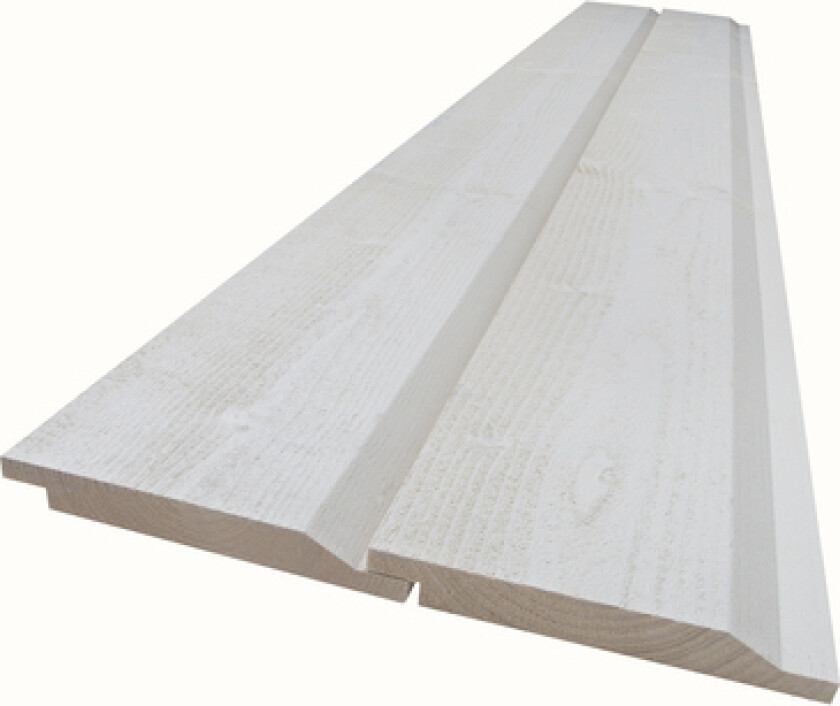 Kledning d-fals 28 gr gran 19x148 kl.1 grunnet+mellomstrøk s0502-y egghvit