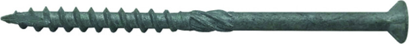 Terrasseskrue XLNT C4 4,8x75 à 200 stk. Terrasseskrue med utvendig senk og torx spor, T20. Beregnet for montasje i trykkimpregnert terrassevirke mot underlag av tre.
