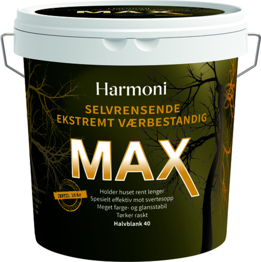 Eksteriørmaling max selvrensende hvit 2,7l