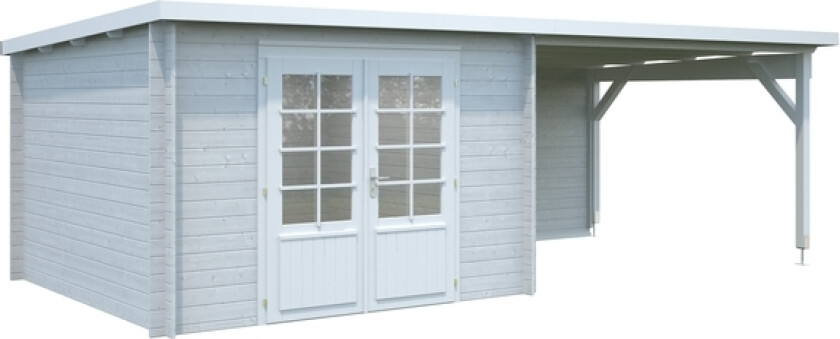 Hagestue ella 8,7+10,0 19,5 m2 inkl overbygd terrasse