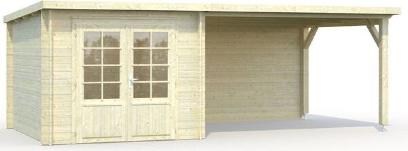 Hagestue ella 6,9+10,0 17,7m2 inkl overbygd terrasse 2koll