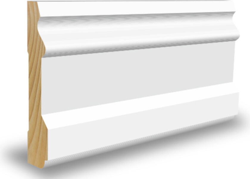 Bilde av Karmlist malt furu 15x70x5500  mm klassisk hvit