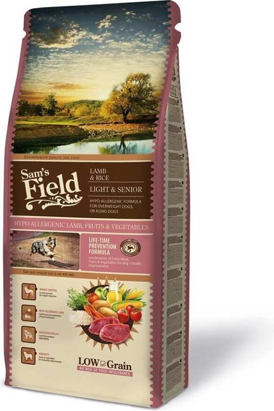 Sam's Field Light & Senior Lamb & Rice (13 kg)