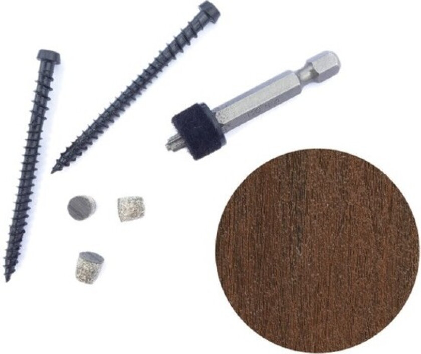 Skruer cortex burnt umber ant: 25stk burnt umber