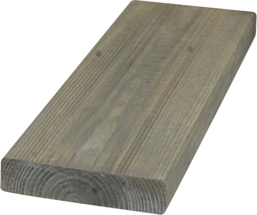 Terrassebord royal oljet furu 28x120x4200 mm klasse 1 fjellgrå