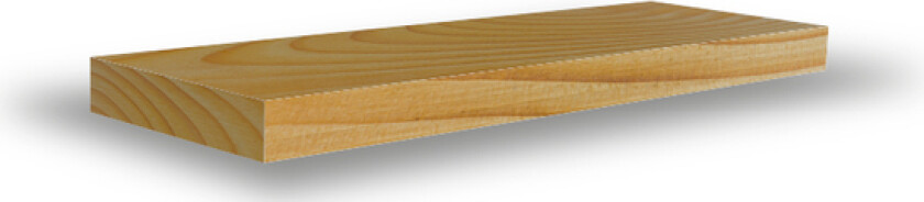 Bilde av Glattkantlist ubehandlet furu 12x69x2400  mm natur