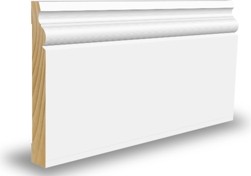 Bilde av Gulvlist malt furu 21x120x4400  mm bomull